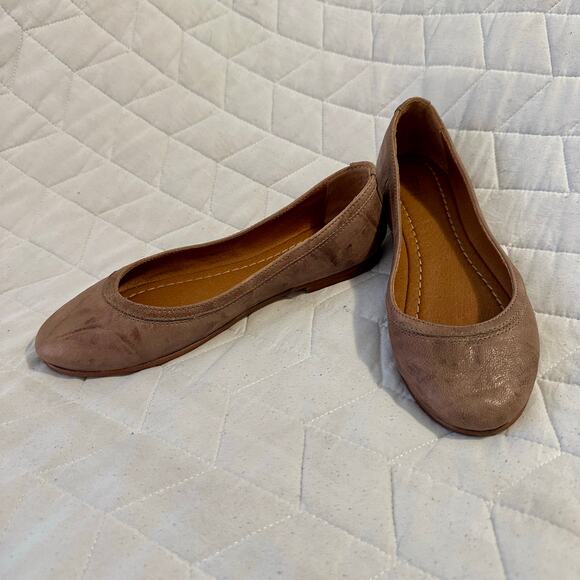 Frye Carson Round Toe Leather Ballet Womens Shoes - Picture 9 of 10